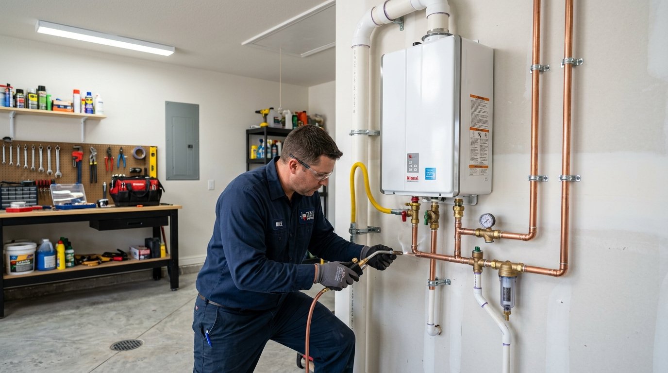 Licensed Plumbers Installing Whole Home Water Softeners in San Antonio